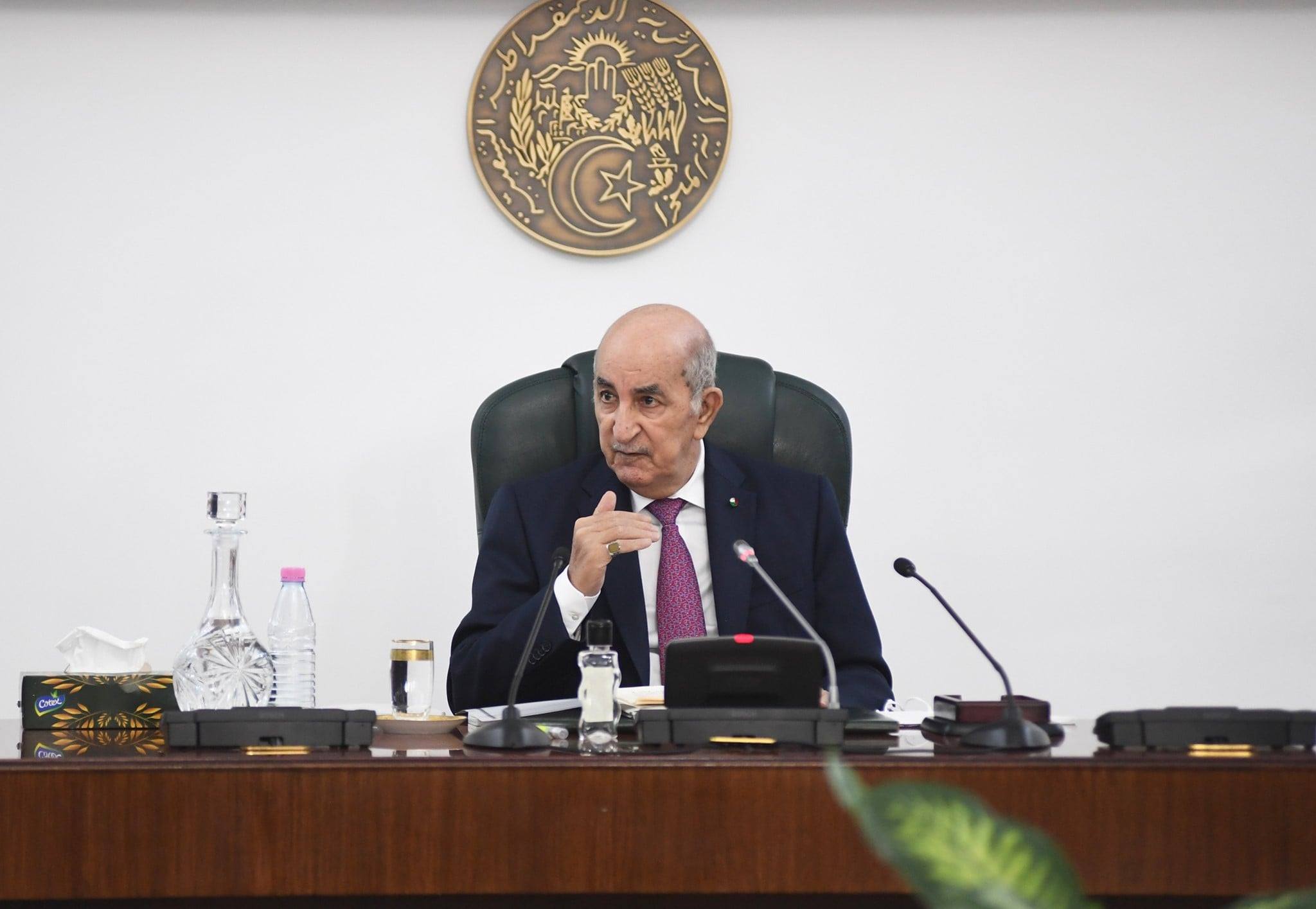 الرئيس الجزائري عبد المجيد تبون