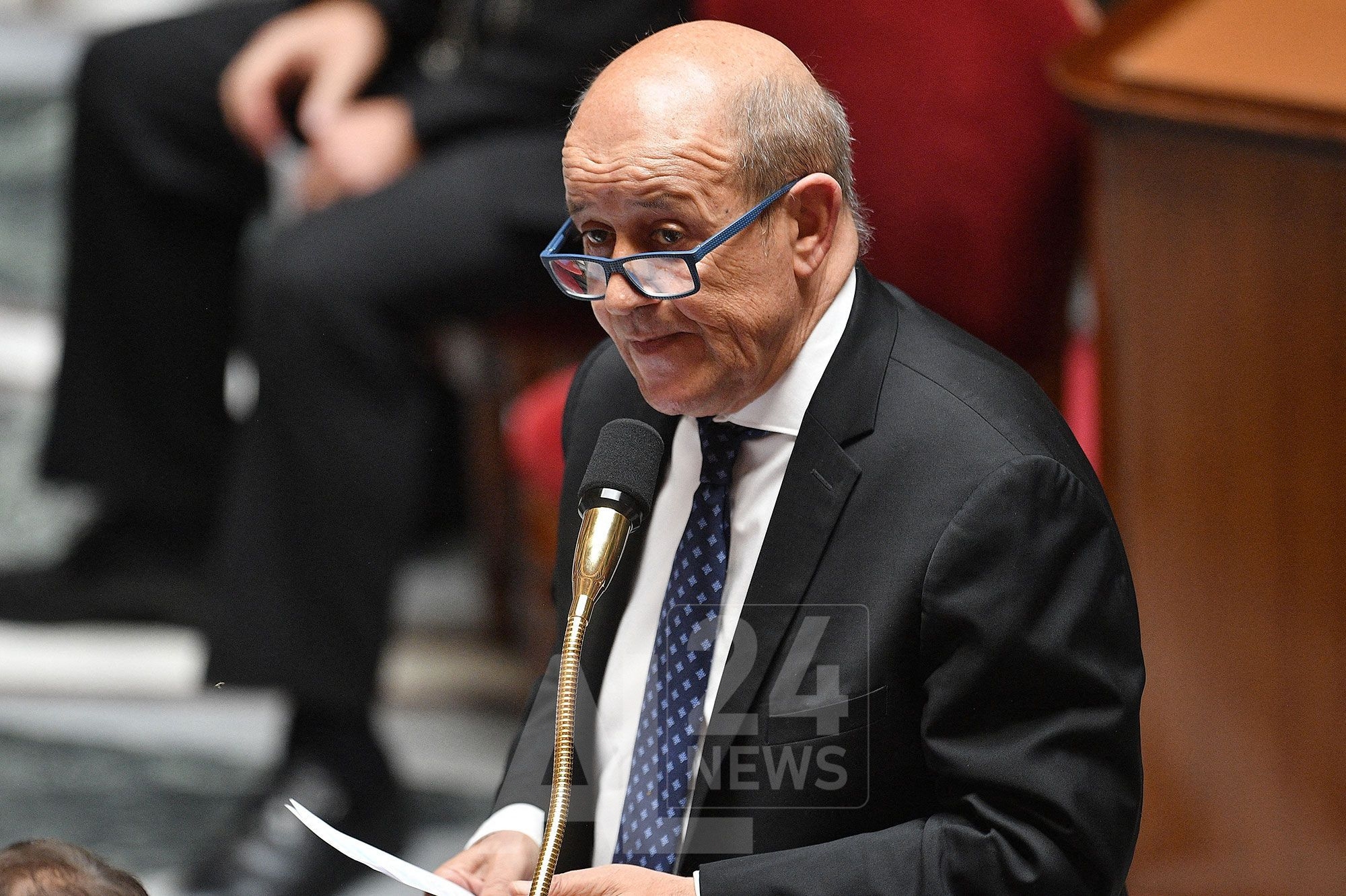 Le ministre des affaires étrangères français Jean-Yves Le Drian