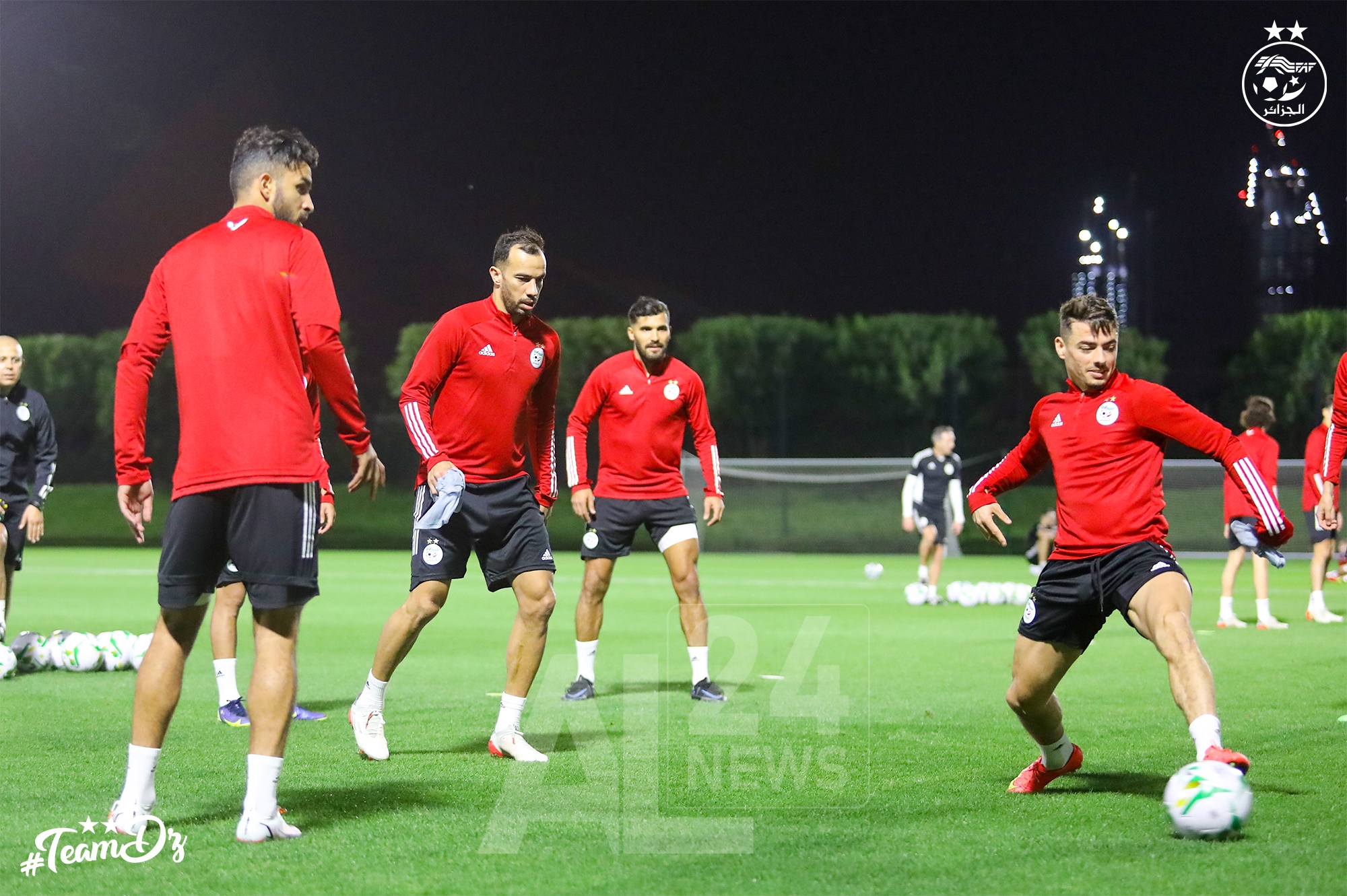 les Verts ont effectué leur sixième séance d’entraînement au complexe sportif d’Al Egla, à Doha.