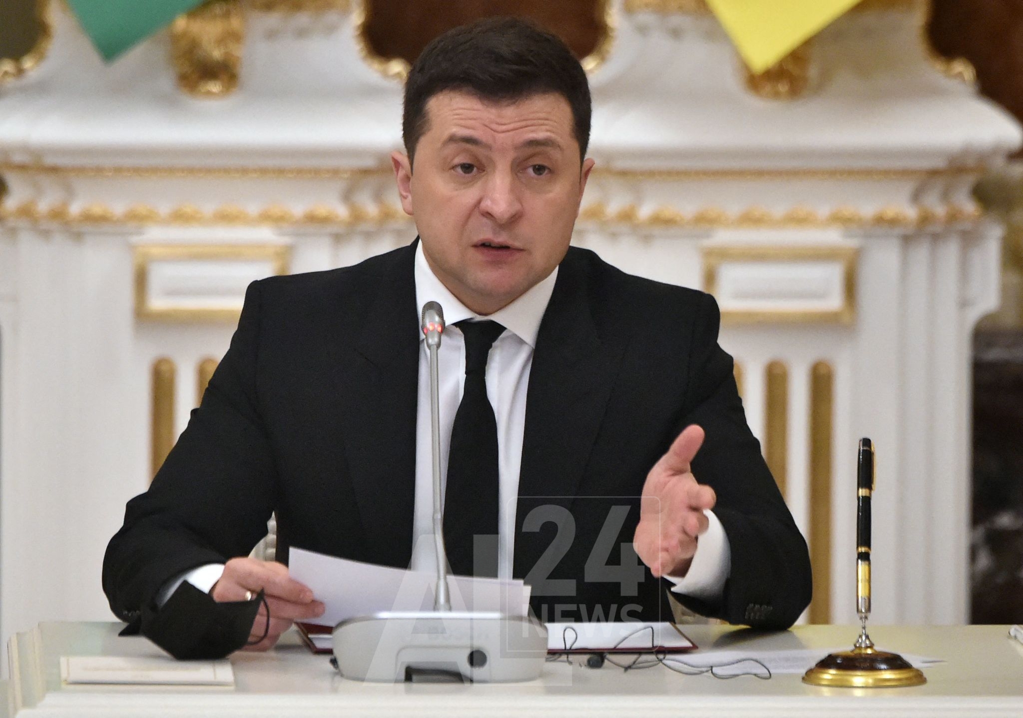 Le président ukrainien Volodymyr Zelensky