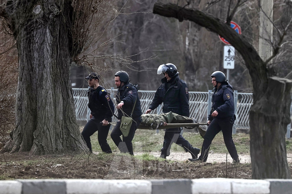 Une série d'explosions étaient entendues à Kiev, Kramatorsk, ville de l'est qui sert de quartier-général à l'armée ukrainienne