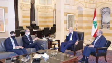 بعثة الصندوق الدولي لدى استقبالها من قبل رئيس الوزراء اللبناني