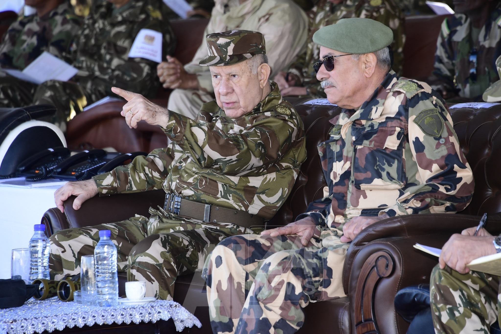 قائد أركان الجيش الجزائري الفريق أول سعيد شنقريحة يشرف على تنفيذ التمرين التكتيكي بالذخيرة الحية إعصار2-2022