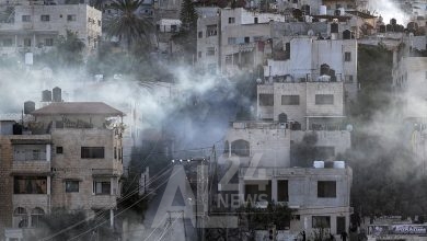 جانب من اقتحام قوات الاحتلال الصهيوني لمخيم جنين بفلسطين المحتلة