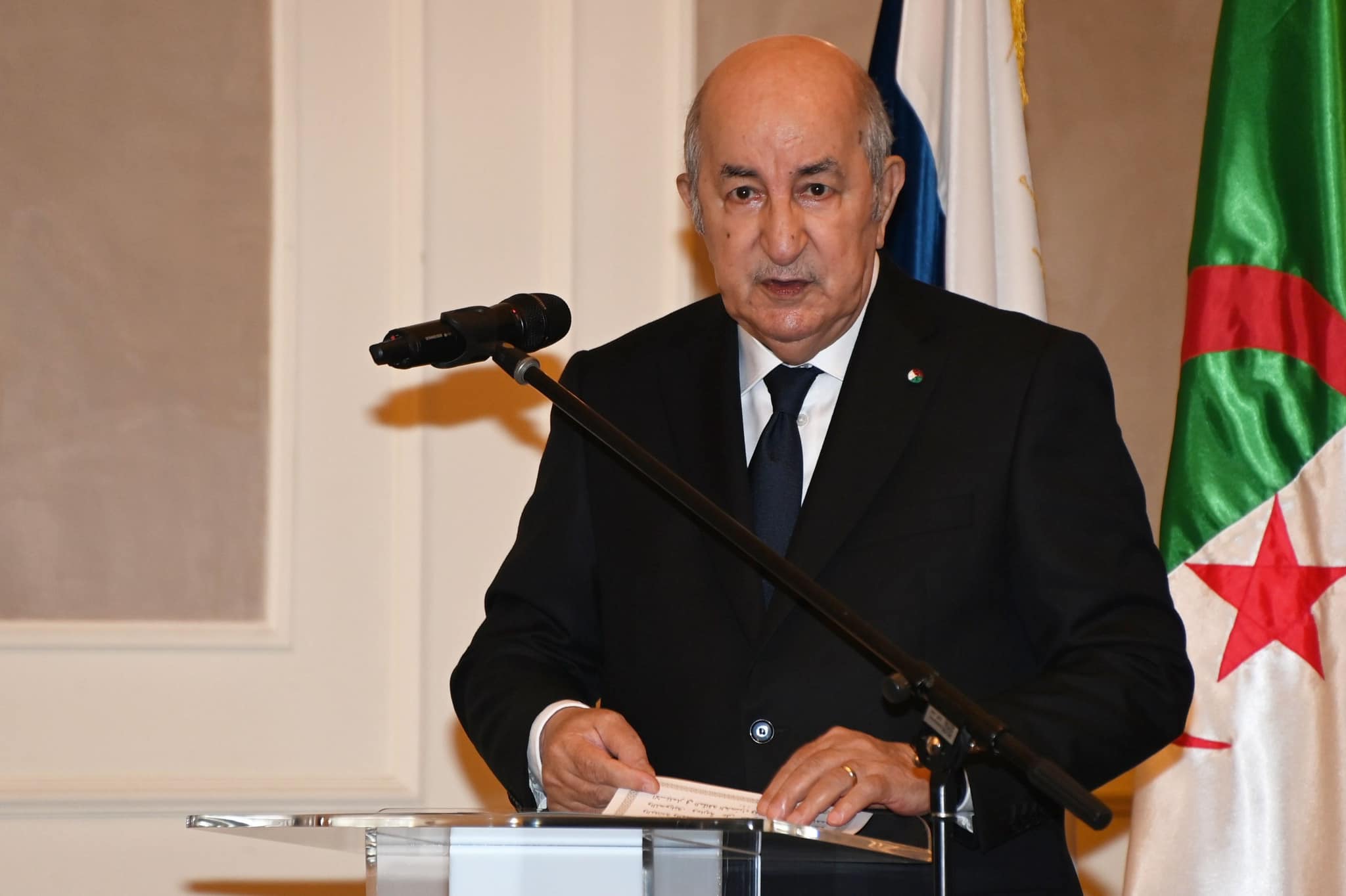 الرئيس الجزائري عبد المجيد تبون