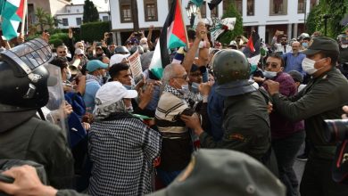 من الأرشيف / مظاهرة ضد التطبيع بالعاصمة المغربية الرباط