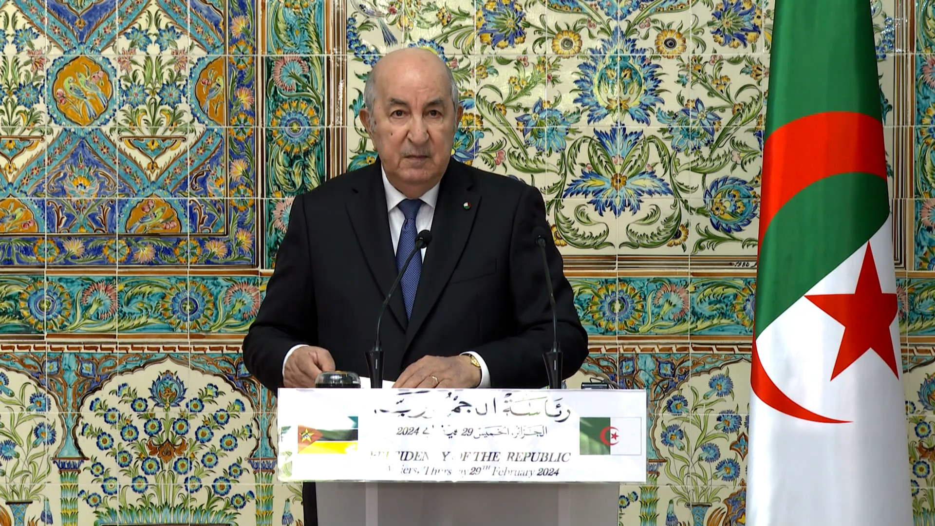 الرئيس الجزائري، عبد المجيد تبون