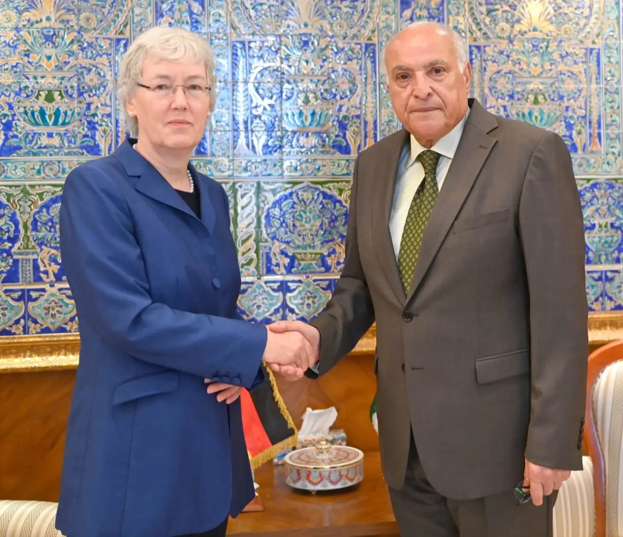 عطاف يستقبل سفيرة ألمانيا