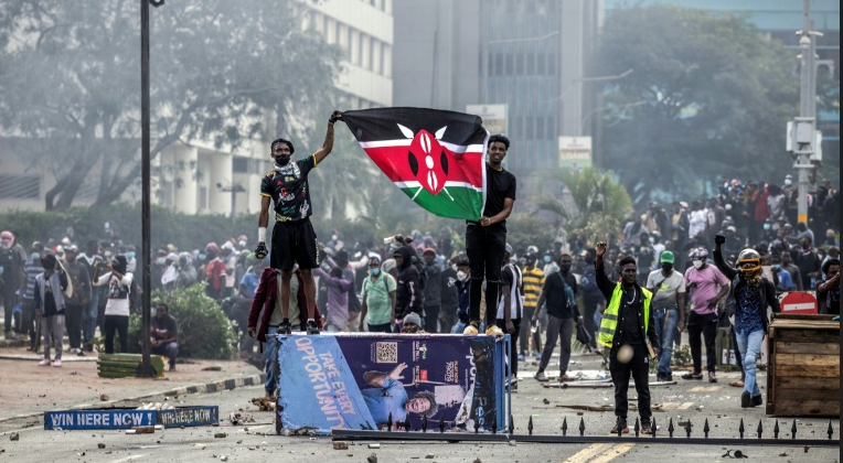 مظاهرات في كينيا