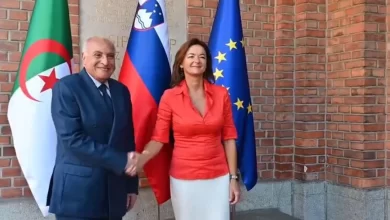 الجزائر وسلوفينيا تتوافقان حول فلسطين والصحراء الغربية