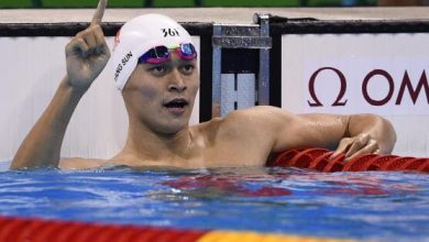 Le nageur chinois Sun Yang