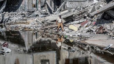 Ghaza-destruction-des-conduites-d'eau