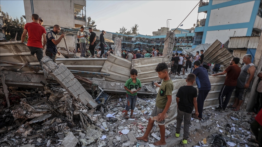 قصف على مراكز تأوي نازحين في غزة