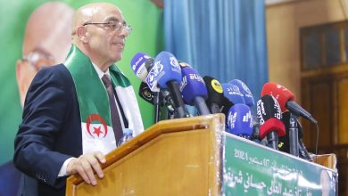 مرشح حركة مجتمع السلم للرئاسيات الجزائرية عبد العالي حساني شريف