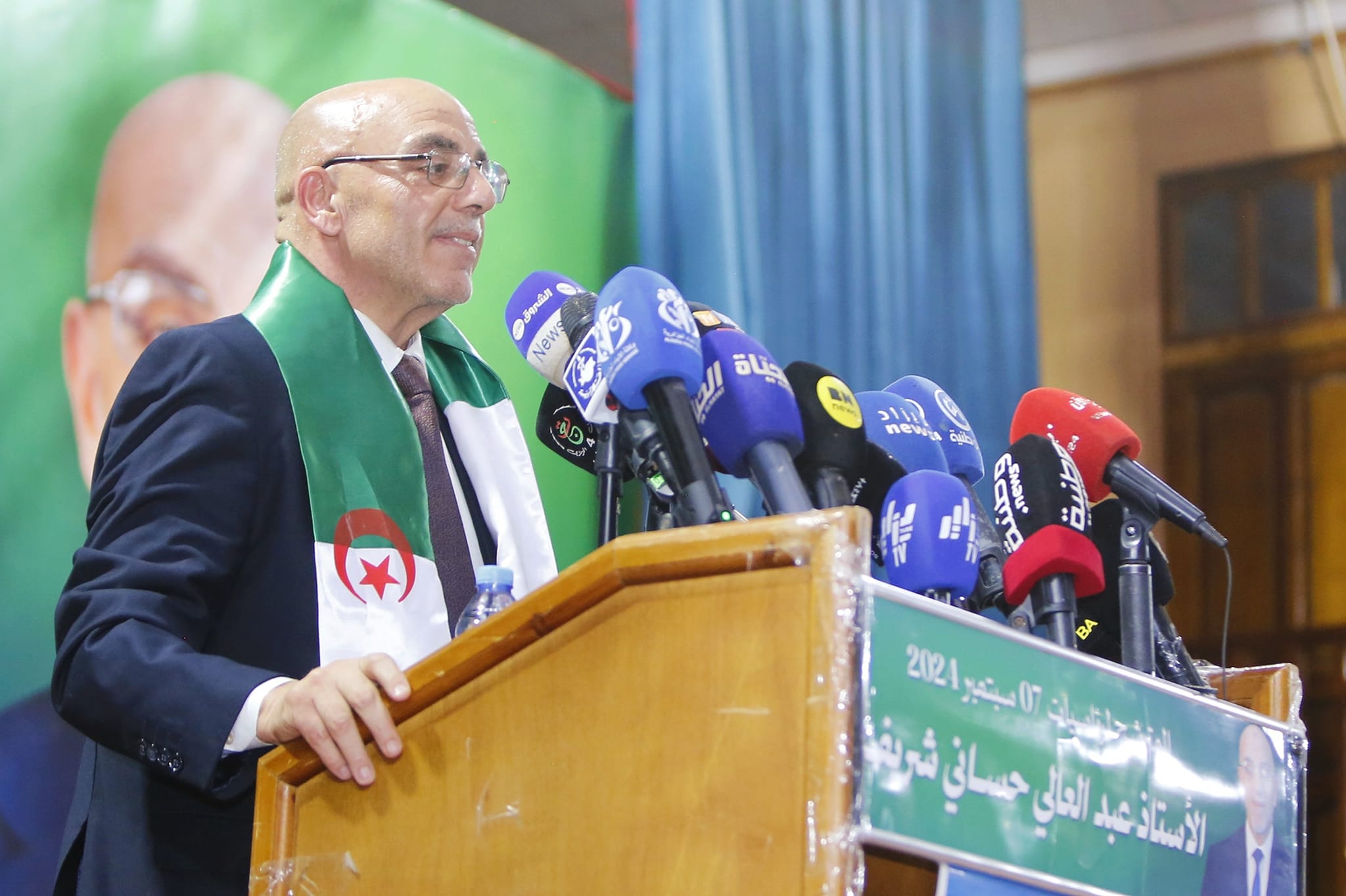 مرشح حركة مجتمع السلم للرئاسيات الجزائرية عبد العالي حساني شريف