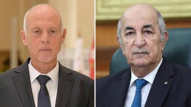 الرئيس الجزائري عبد المجيد تبون ونظيره التونسي قيس سعيّد