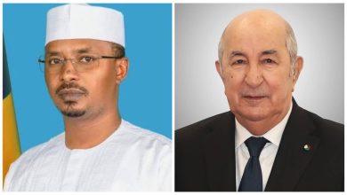 الرئيس الجزائري عبد المجيد تبون ورئيس تشاد
