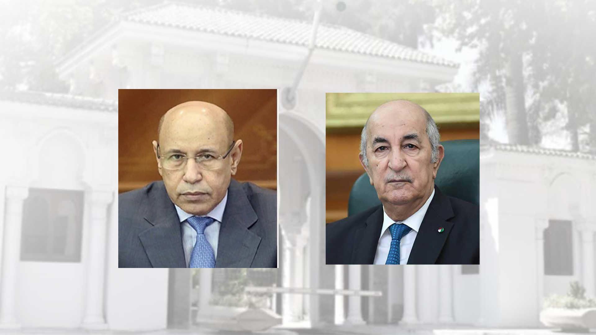 الرئيس الجزائري يتلقى تهاني نظيره الموريتاني
