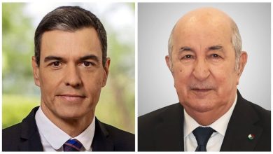 الرئيس الجزائري عبد المجيد تبون ورئيس الحكومة الإسبانية بيدرو سانشيز