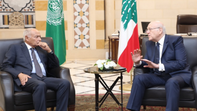 محادثات نجيب ميقاتي و أحمد أبو الغيط