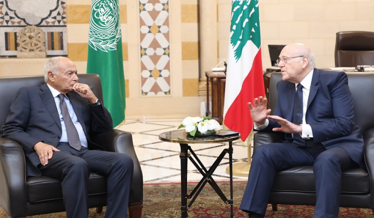 محادثات نجيب ميقاتي و أحمد أبو الغيط