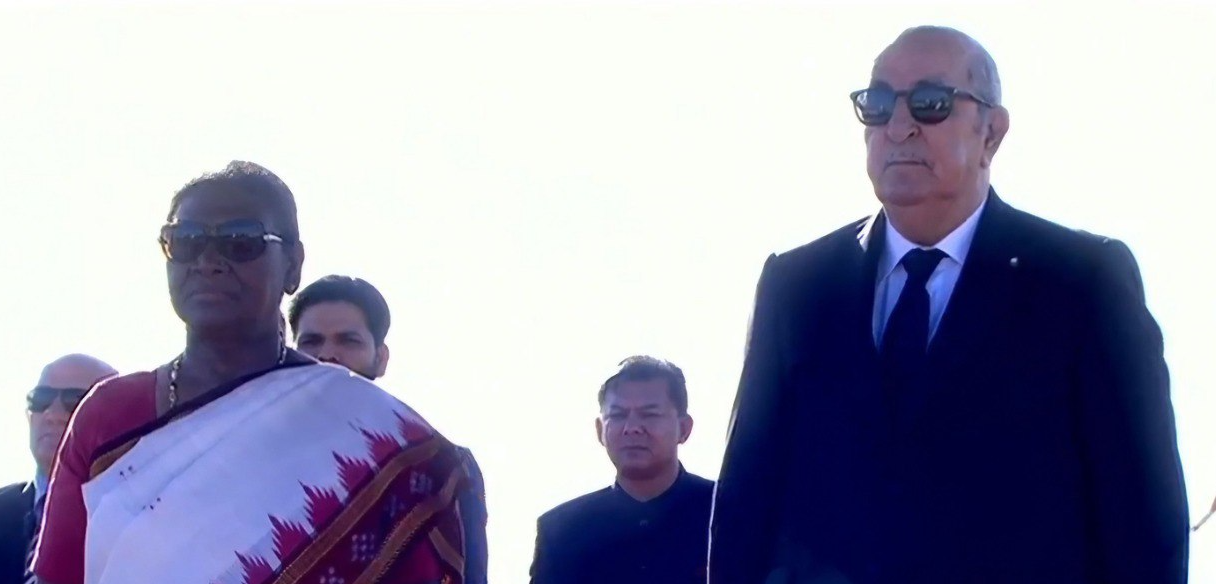 الرئيس جزائري عبد المجيد تبون يستقبل رئيسة الهند