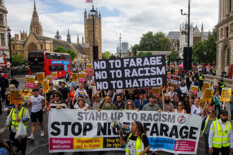 مظاهرات في بريطانيا