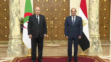 الرئيس الجزائري عبد المجيد تبون ونظيره المصري عبد الفتاح السيسي