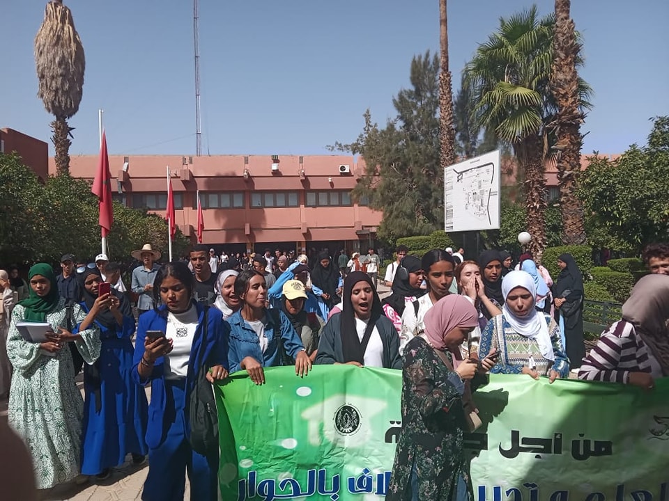 طلبة جامعات المغرب يحتجون