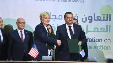مذكرة تفاهم جزائرية- أمريكية حول العمل المناخي