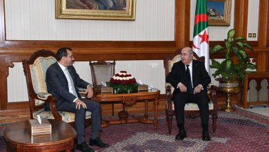 الرئيس الجزائري عبد المجيد تبون والسفير المنسق لمنظمة الأمم المتحدة بالجزائر أليخاندرو ألفاريز