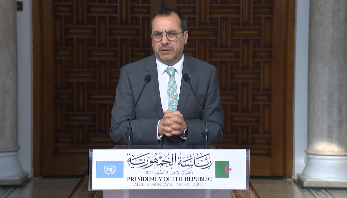 السفير المنسق المقيم لمنظمة الأمم المتحدة بالجزائر أليخاندرو ألفاريز