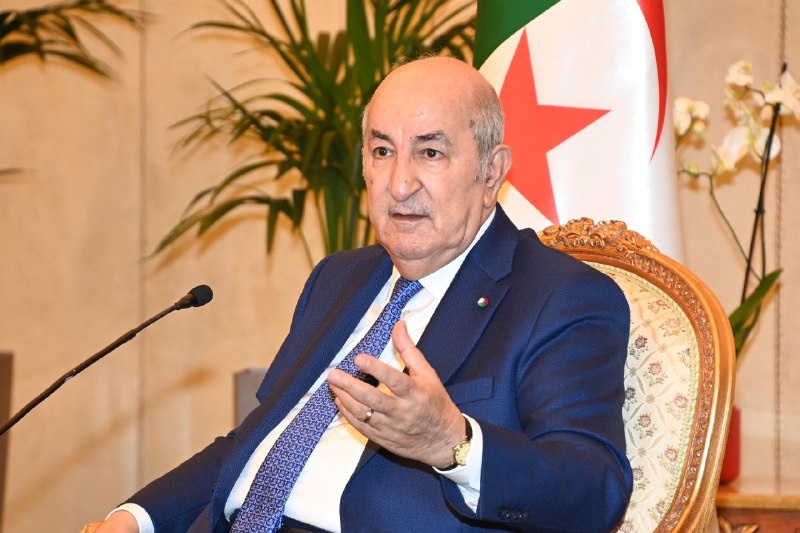 الرئيس الجزائري عبد المجيد تبون