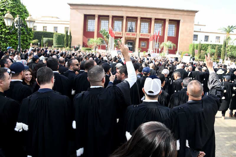 المحامون في المغرب يشنّون إضرابا شاملا