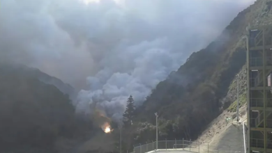 اندلاع حريق ضخم في مركز "تانيغاشيما" الفضائي باليابان