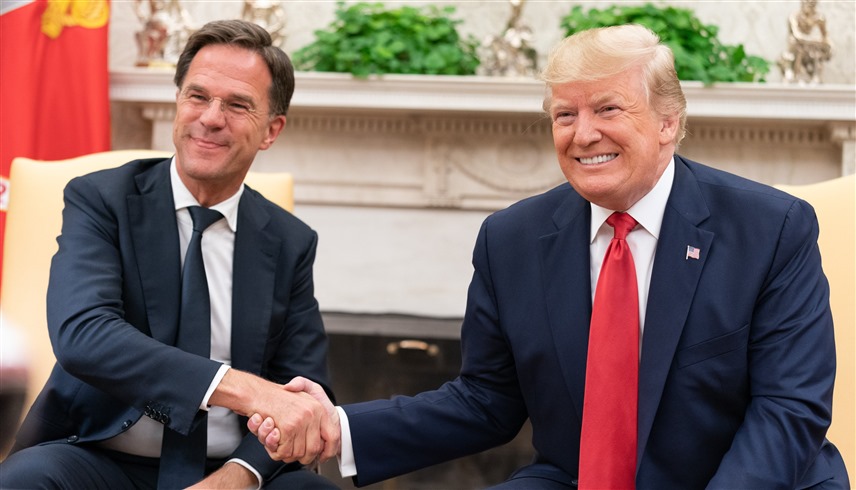 لقاء دونالد ترامب ومارك روته