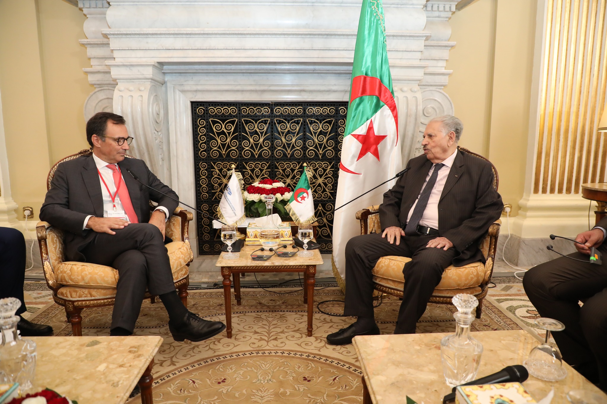 رئيس مجلس الأمة الجزائري يستقبل ماركوس بستيريلو