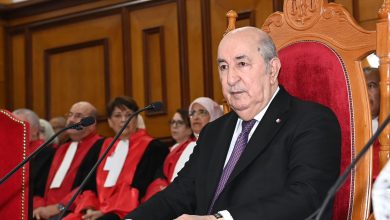 الرئيس الجزائري، رئيس المجلس الأعلى للقضاء، عبد المجيد تبون