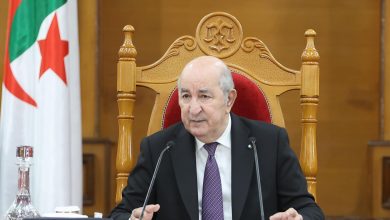 الرئيس الجزائري رئيس المجلس الأعلى للقضاء عبد المجيد تبون