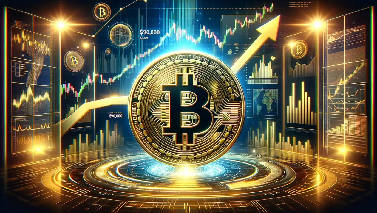 Asian Markets: Bitcoin Surges to $90,000 as Dollar Soars