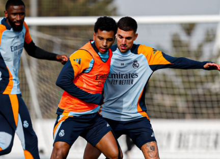 رودريغو يعود إلى التدريبات الجماعية لريال مدريد