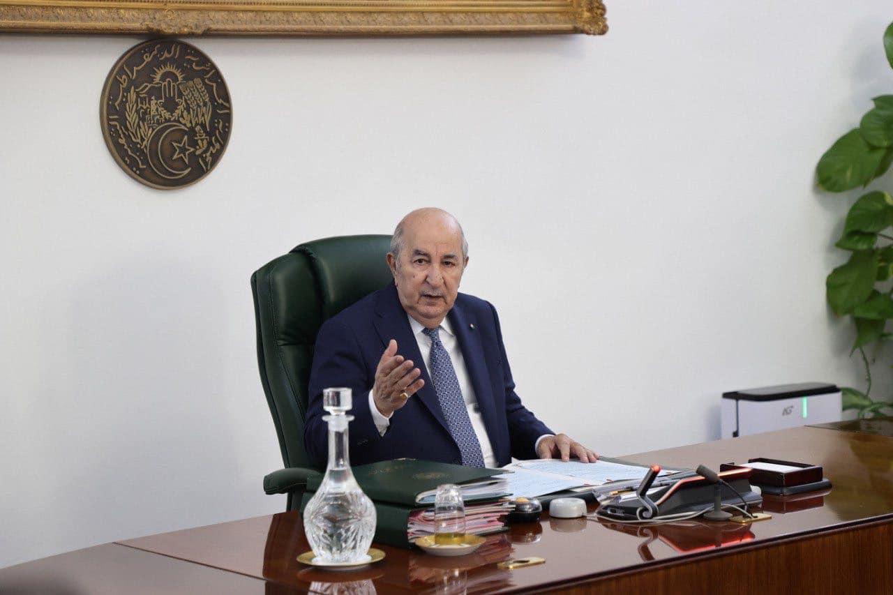 الرئيس الجزائري عبد المجيد تبون