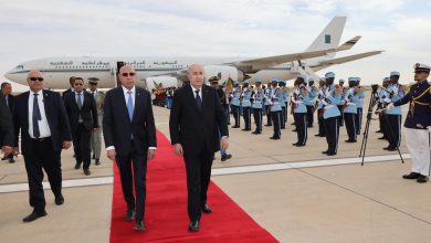 الرئيس الجزائري عبد المجيد تبون ونظيره الموريتاني محمد ولد الشيخ الغزواني