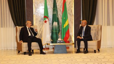 الرئيس الجزائري عبد المجيد تبون ونظيره الموريتاني محمد ولد الشيخ الغزواني