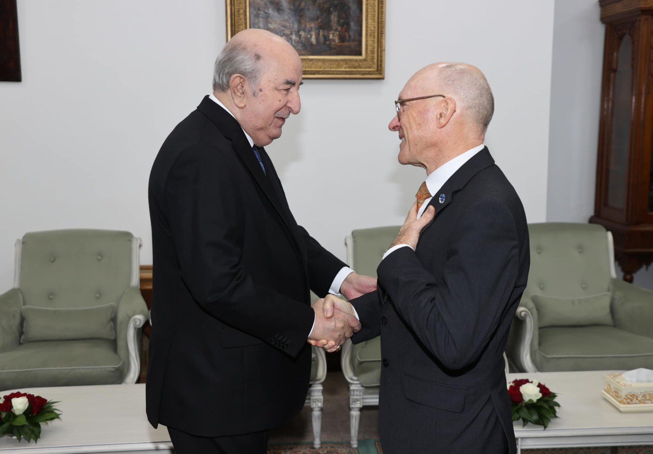 الرئيس الجزائري يستقبل الأمين التنفيذي لمنظمة معاهدة الحظر الشامل للتجارب النووية