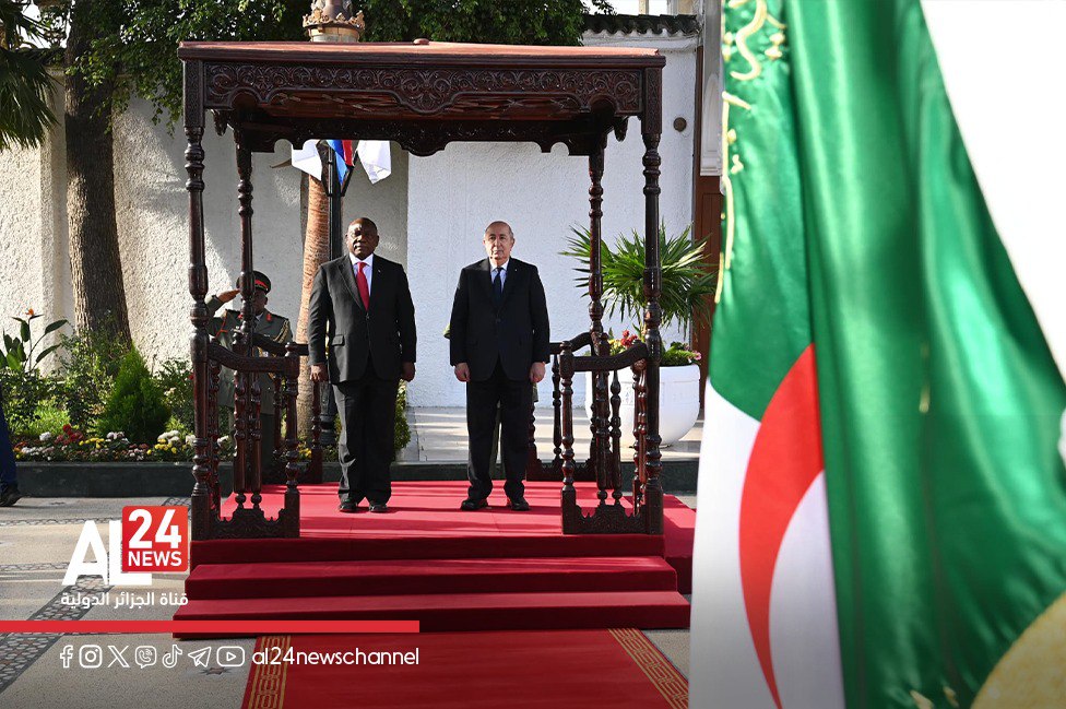 le président algérien réserve un accueil officiel au président sud-africain