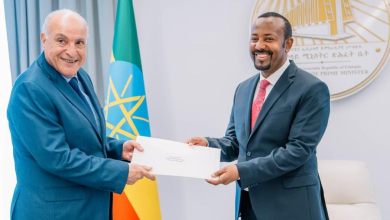 الوزير الأول الإثيوبي يستقبل أحمد عطاف