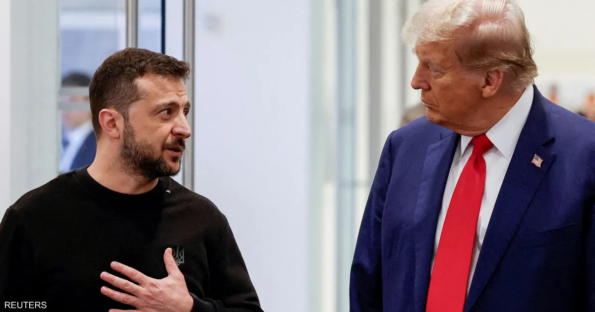 دونالد ترامب وفولولديمير زيلنسكي
