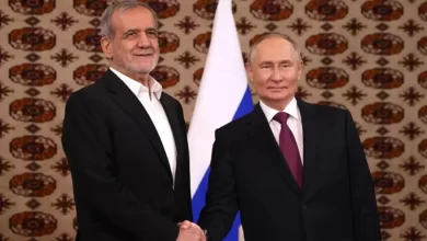 فلاديمير بوتين ومسعود بزشكيان