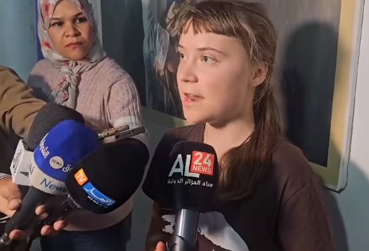 الناشطة السويدية في مجال البيئة والمناخ، غريتا تونبرغ